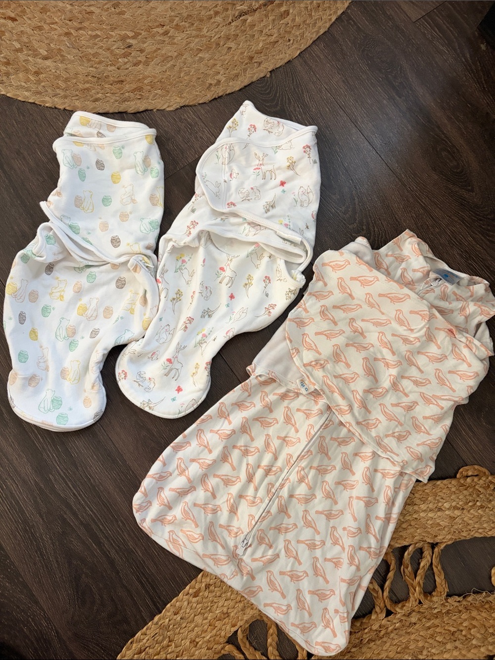 3 Baby Swaddle Sleep Sacks Neutral Prints Aden + Anasis 0-3 Halo Sleep Sak 3-6M